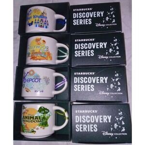 2024 Disney Starbucks Ornaments Discovery Series Epcot Magic HS AK 2oz B…‎